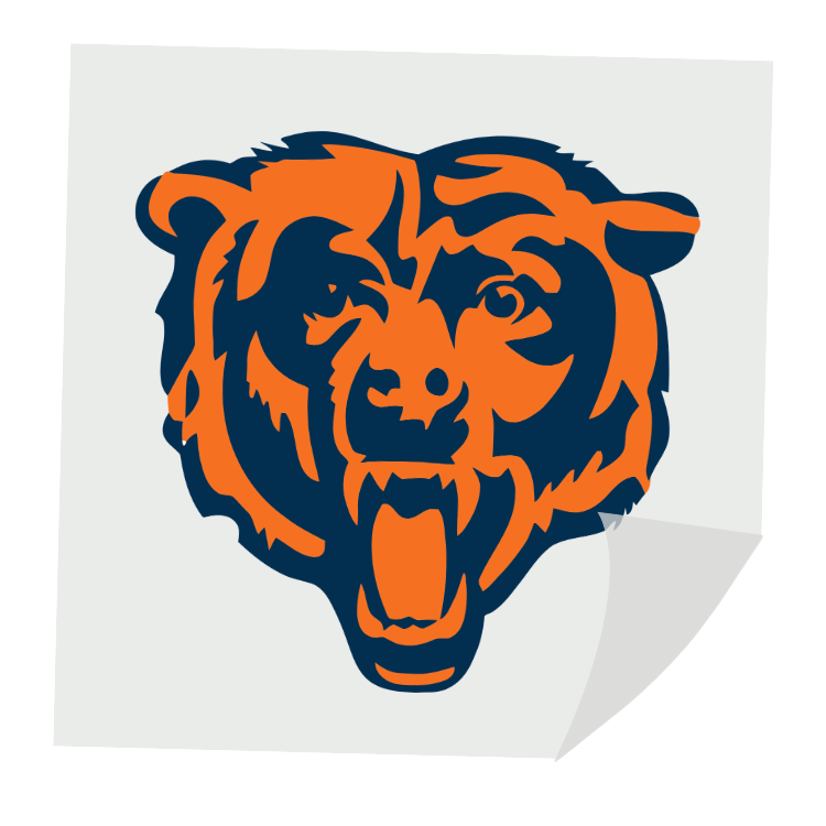 chicago bears dtf transfers bear head graphic ready to press