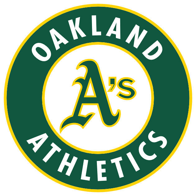 Oakland Athletics DTF transfers ready to press green and gold baseball design