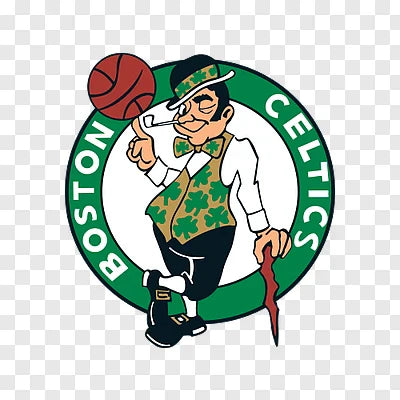 boston celtics dtf transfer green white basketball logo design