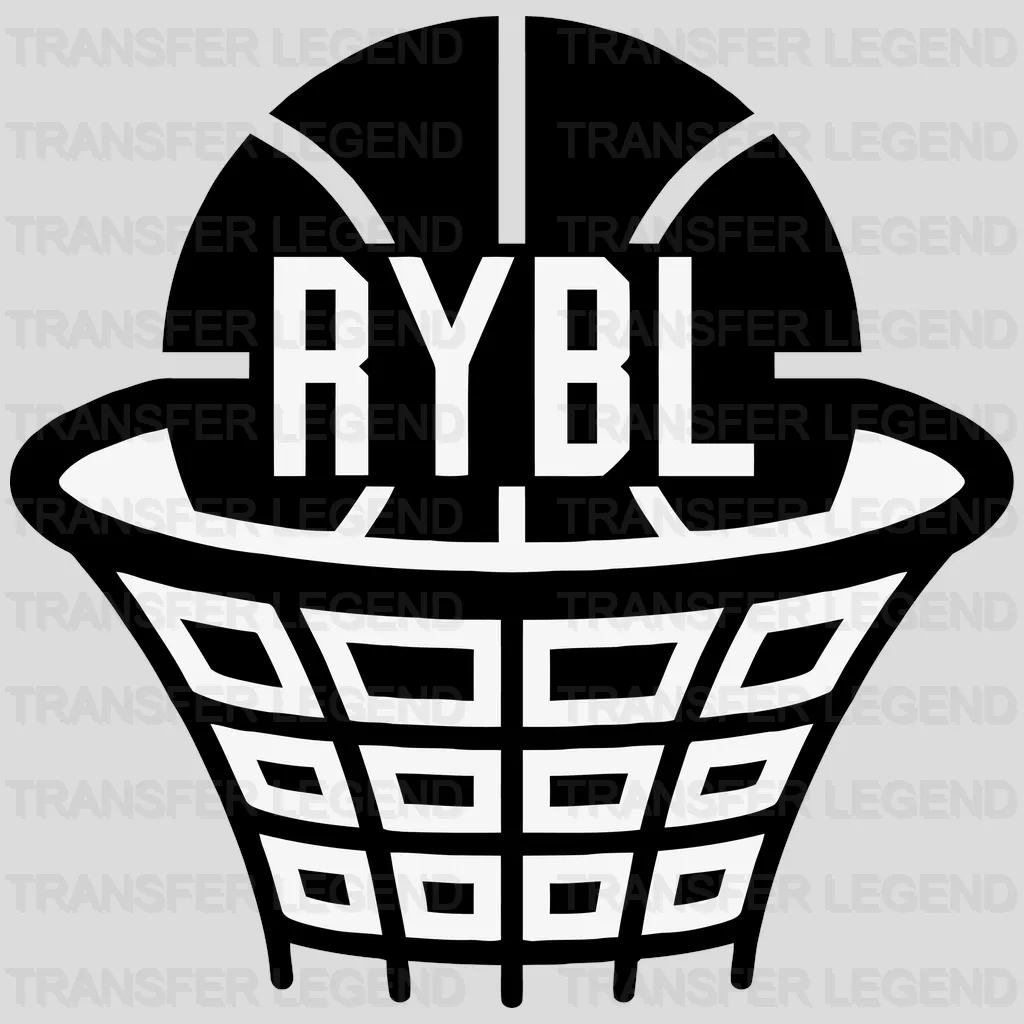 Brooklyn Nets RYBL Hoop Badge (Streetball Style) NBA Design - DTF Heat Transfer