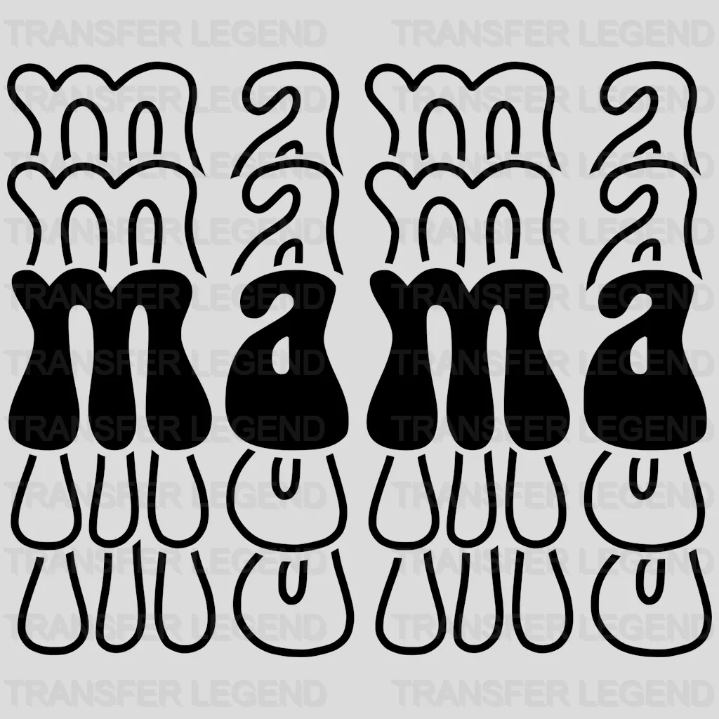 Mirrored Mama - Mothers Day - Funny Mom - Strong Mom - Design - DTF heat transfer - transferlegend
