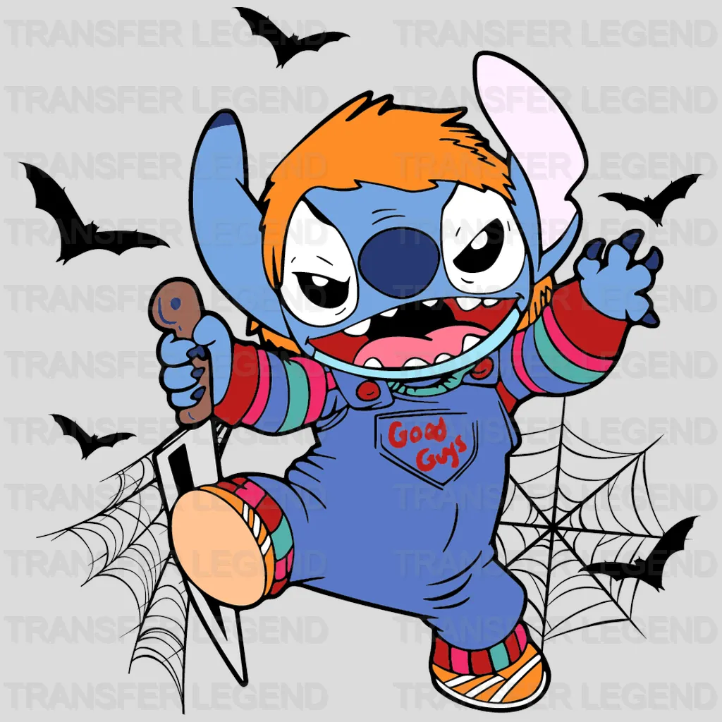 Stitch Halloween Chucky Design - DTF heat transfer - transferlegend