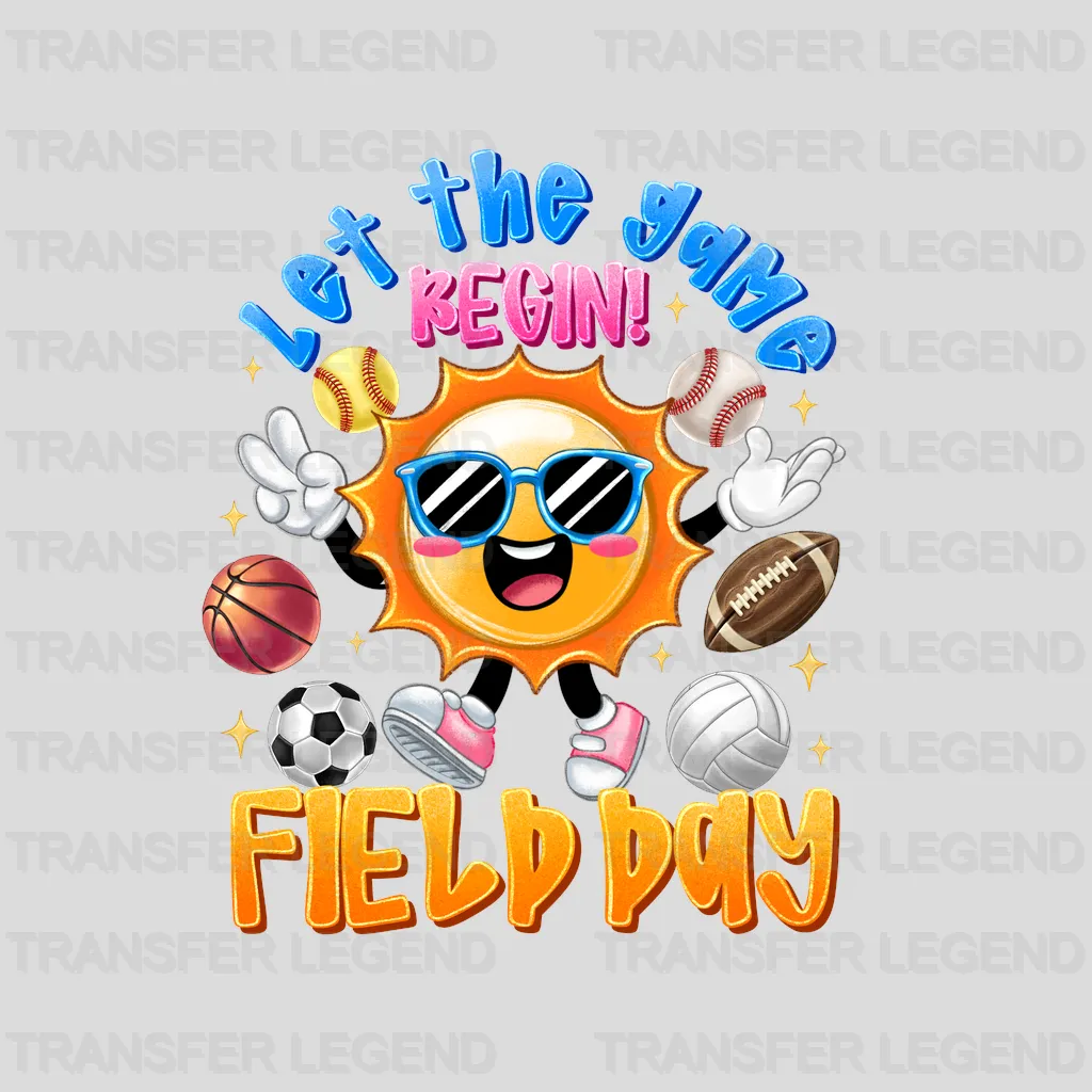 Let The Game Begin Summer Design - DTF Heat Transfers - transferlegend