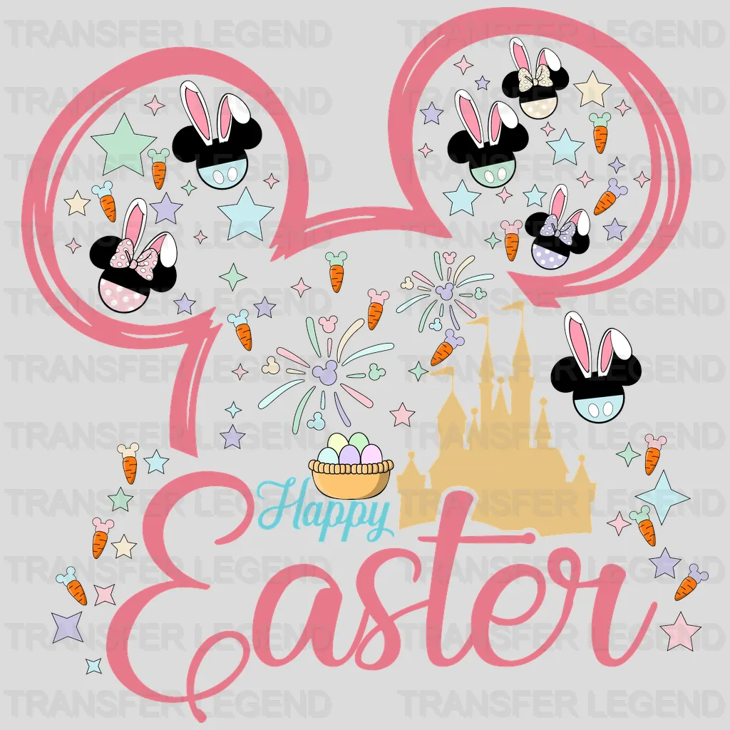 Happy Easter Ears Design - DTF heat transfer - transferlegend