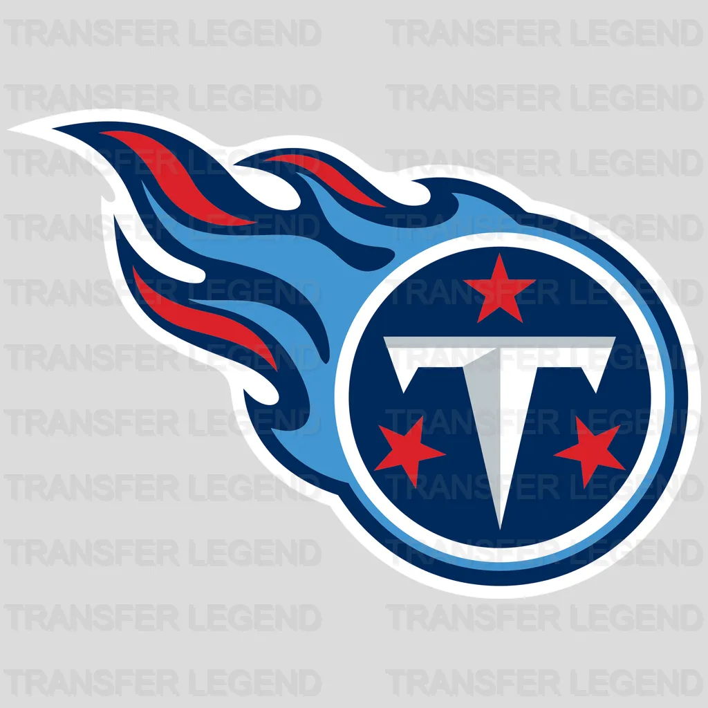 Tennessee Titans Primary Fireball Logo Emblem NFL Design - DTF Heat Transfer