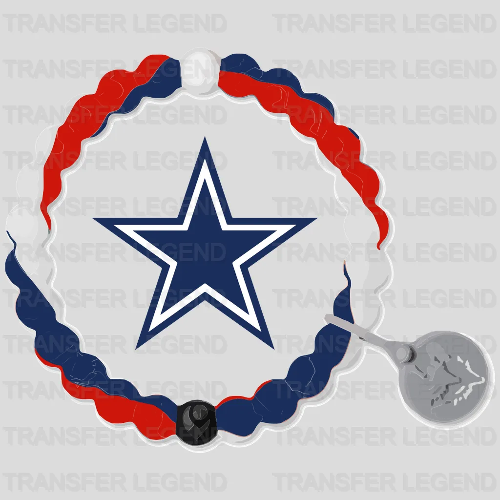 Dallas Cowboys Star Wreath Badge NFL Design - DTF Heat Transfer