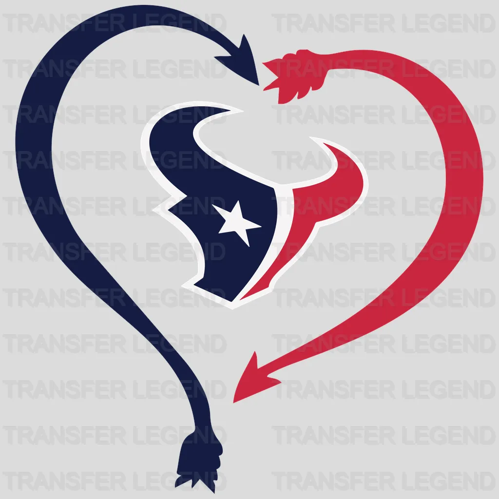 Houston Texans Script “Texans” Wordmark NFL Design - DTF Heat Transfer