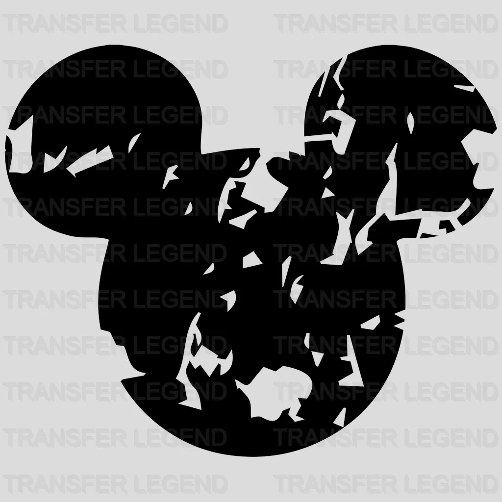 Mouse Head Design - DTF heat transfer - transferlegend