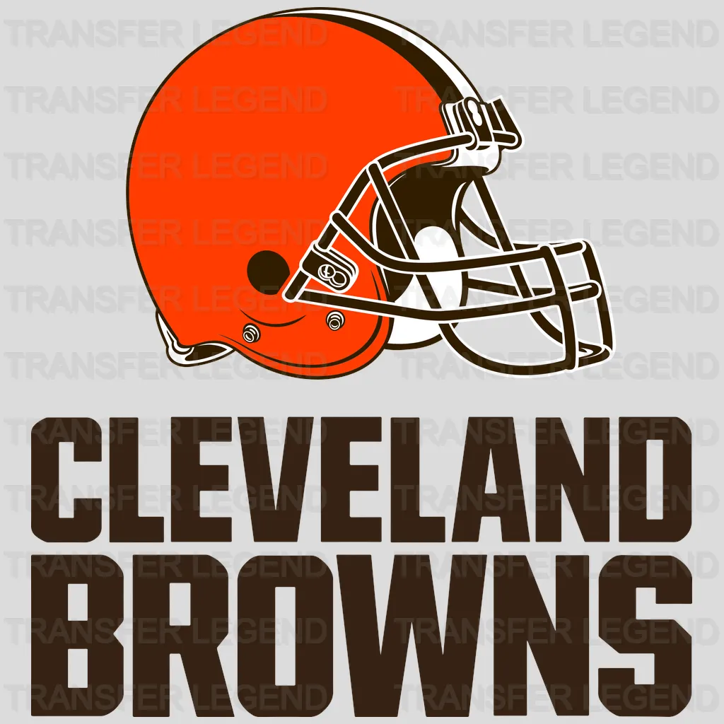Cleveland Browns Running Player Silhouette NFL Design - DTF Heat Transfer