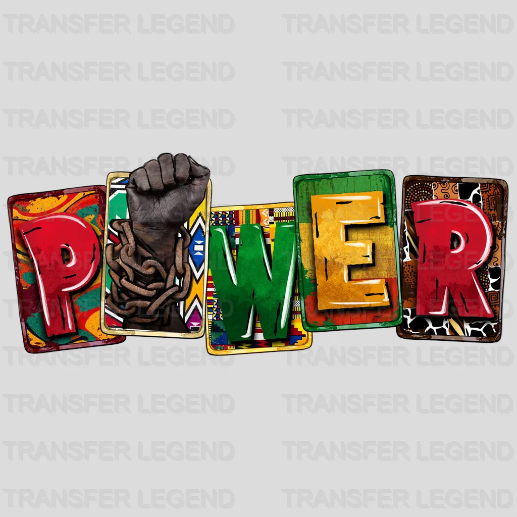Power - BLM design DTF heat transfer - transferlegend