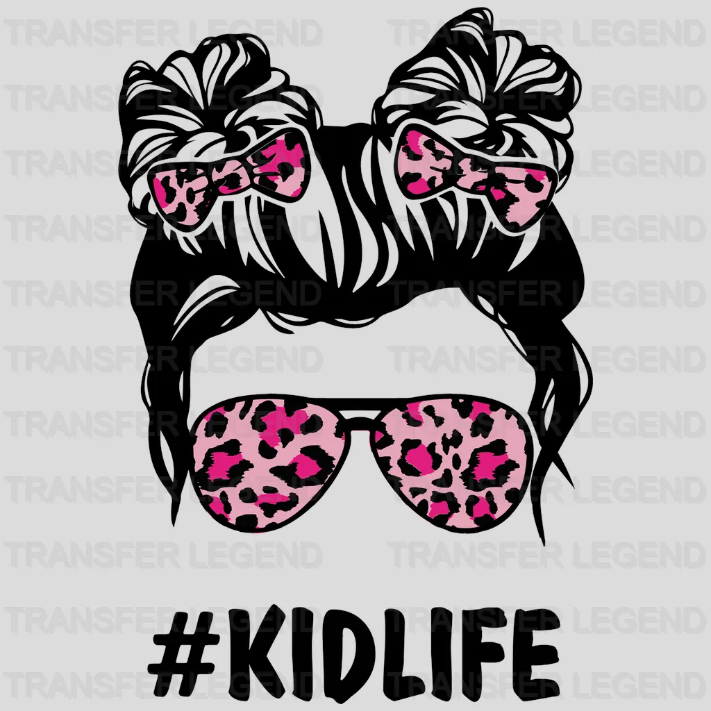 MomLife KidLife Leopard - Baby and Mama - Family Matching - Design - DTF heat transfer - transferlegend