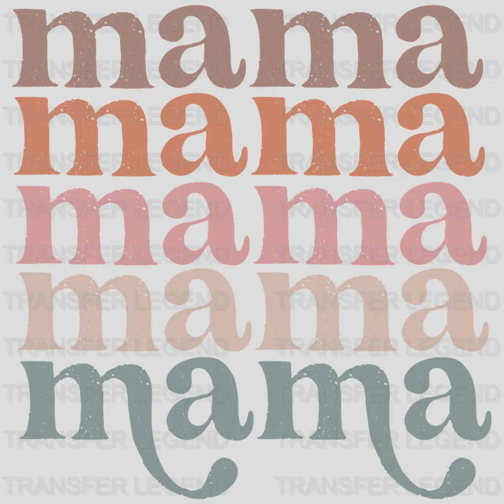 Mama Boho Distressed Stacked - Mothers Day - Funny Mom - Cool Mom - Design - DTF heat transfer - transferlegend