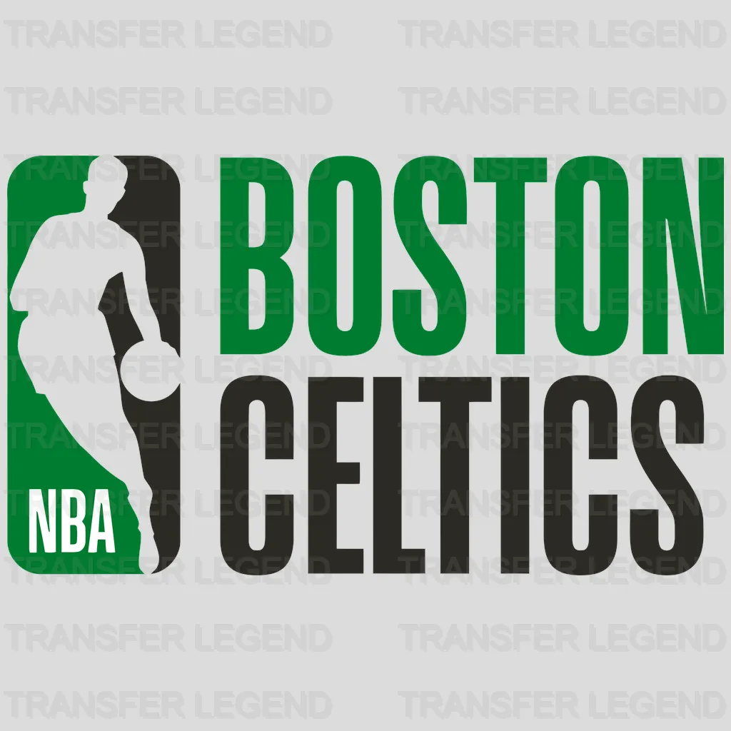 NBA Boston Celtics Black Label Wordmark NBA Design - DTF Heat Transfer