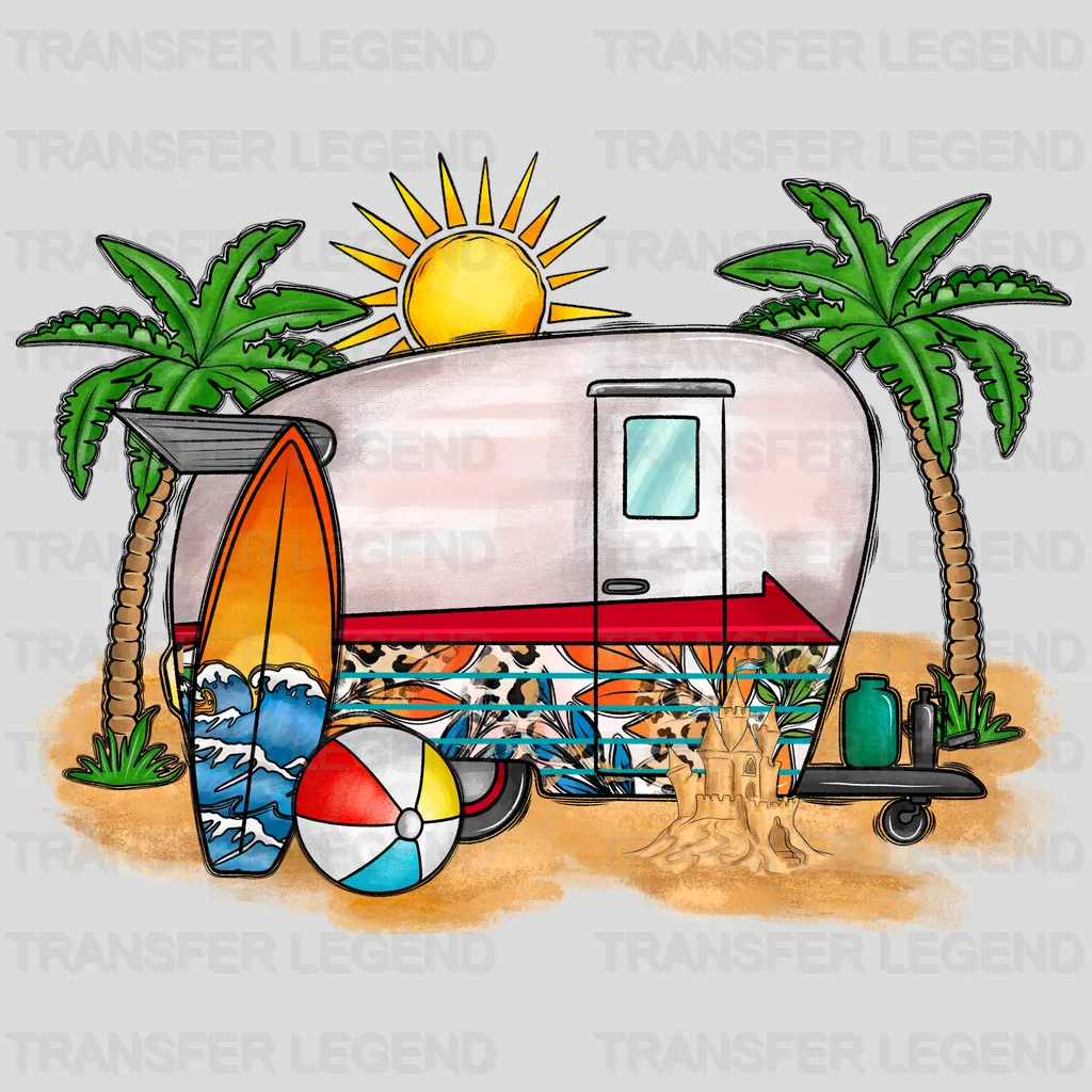 Camping Summer Design - DTF Heat Transfers - transferlegend