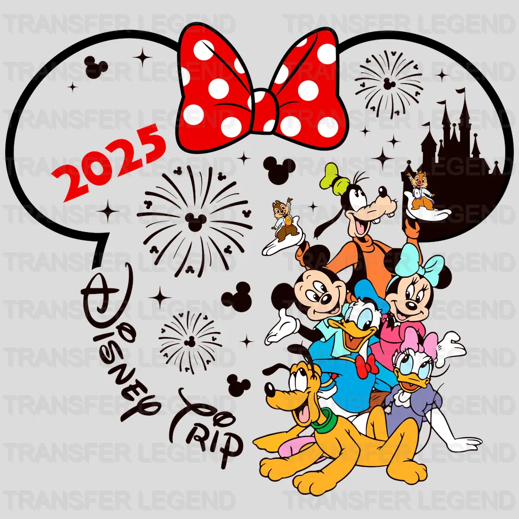 Mickey & Minnie Celebration 2025 Cartoon Designs - DTF Heat Transfer - transferlegend