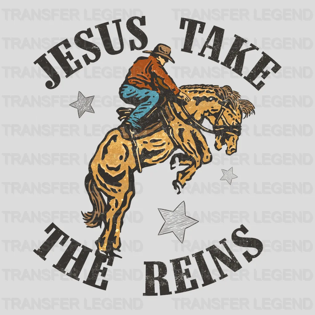 Just Take The Reins - Rodeo Houston DTF Transfer - transferlegend