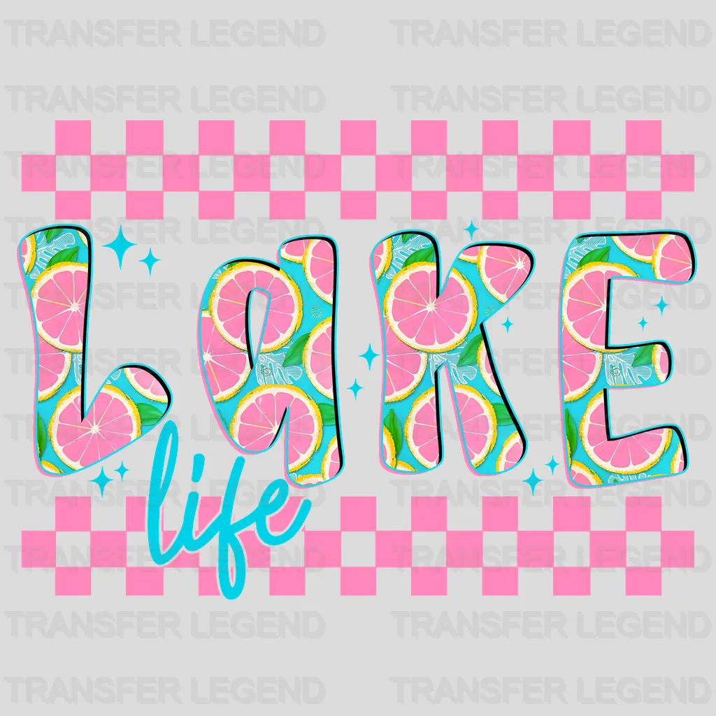 Lake Life Vibes Summer Design - DTF Heat Transfers - transferlegend