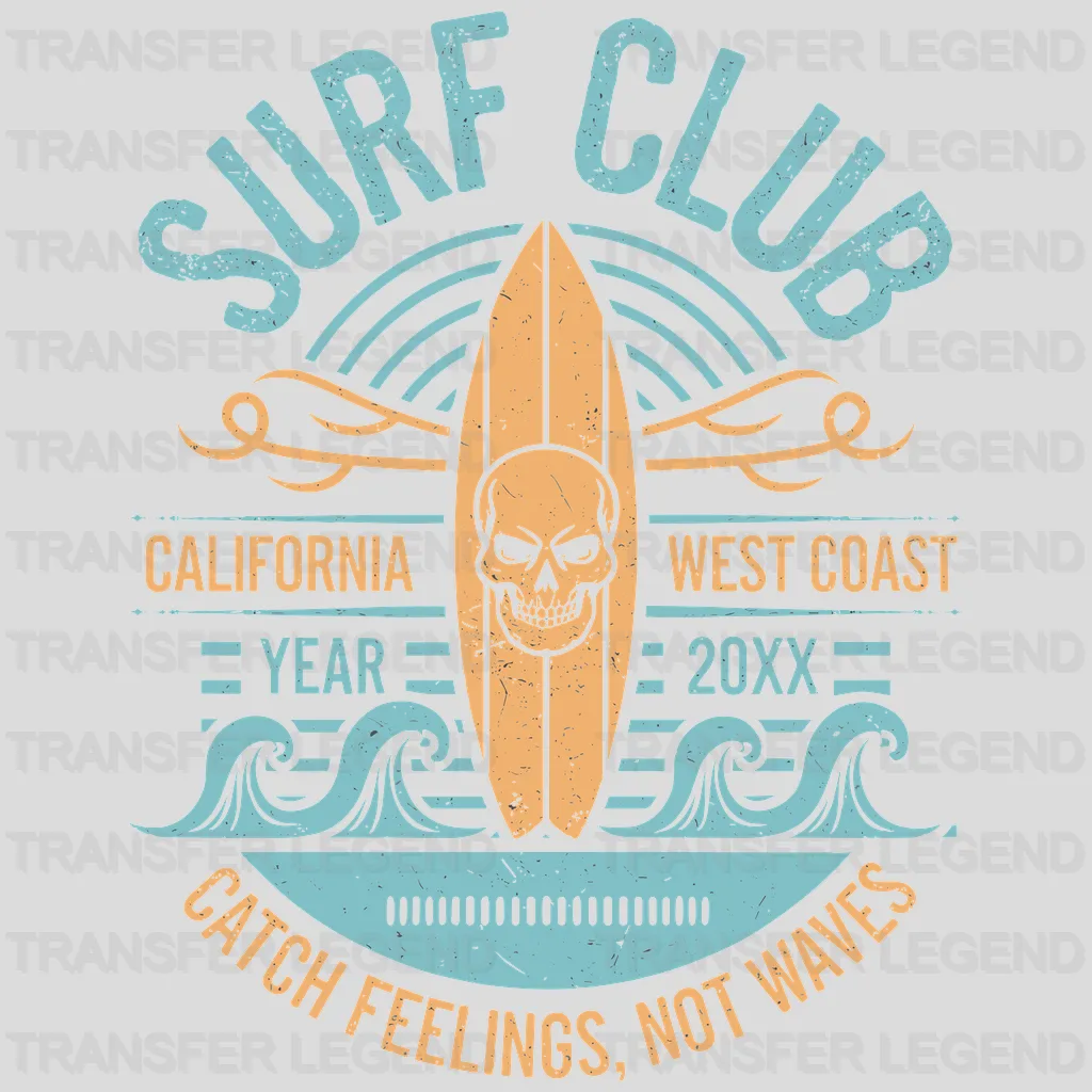 Catch Feelings Surfing Design - DTF Heat Transfers - transferlegend