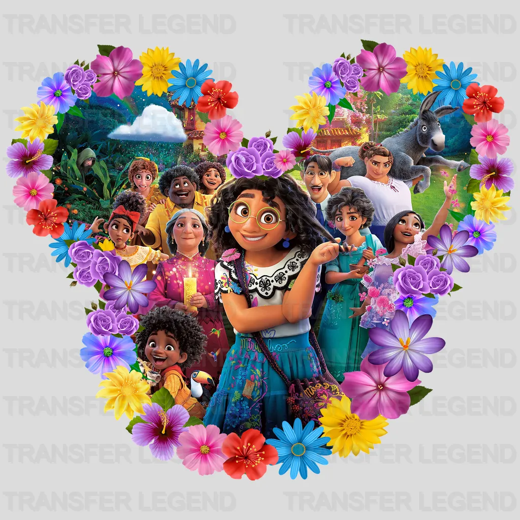 Encanto Family Flower Design - DTF heat transfer - transferlegend