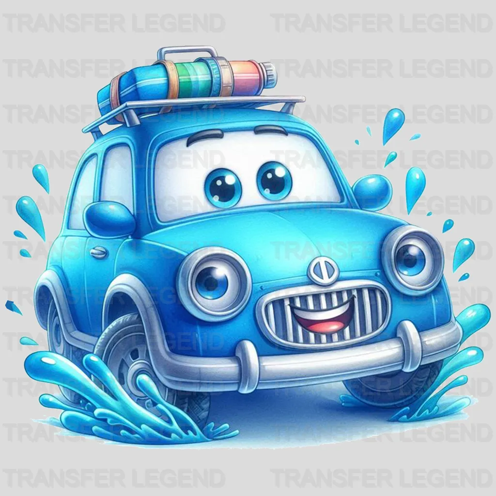 Blue Family Car Disney Designs - DTF Heat Transfers