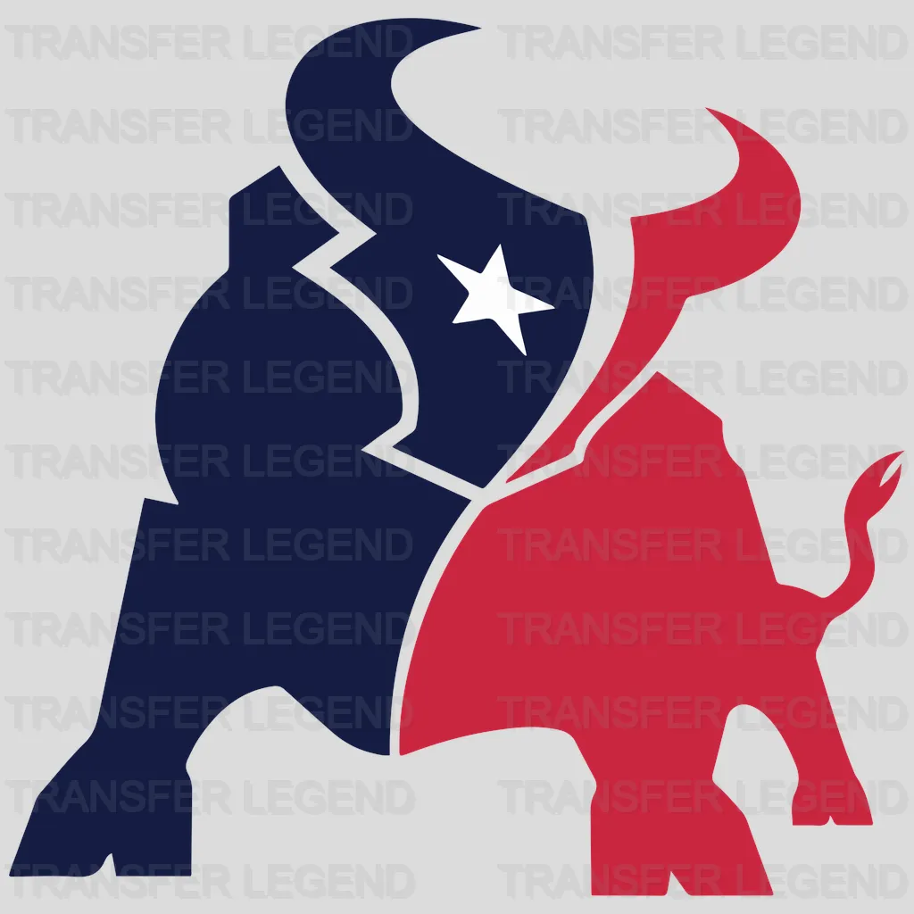 Houston Texans FOR LIFE Wordmark NFL Design - DTF Heat Transfer