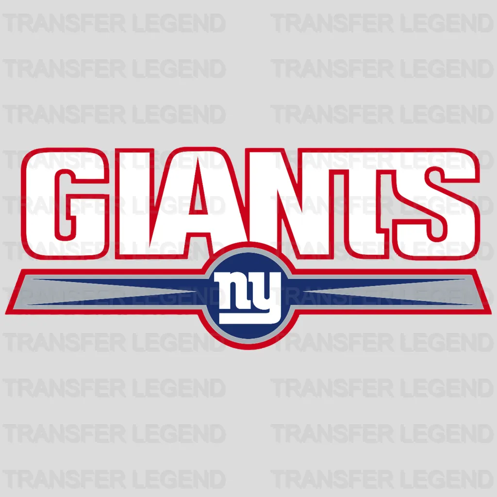 New York Giants retro “GIANTS” script with underline, NFL design - DTF Heat Transfer