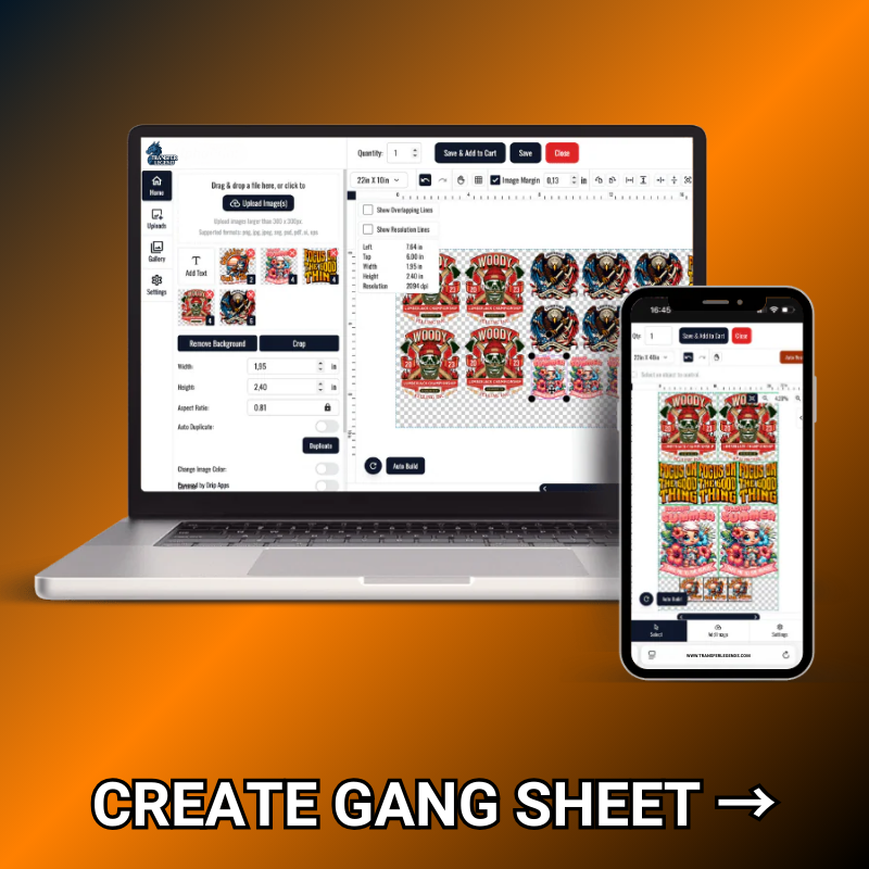 Create Your DTF Gang Sheet Auto Builder