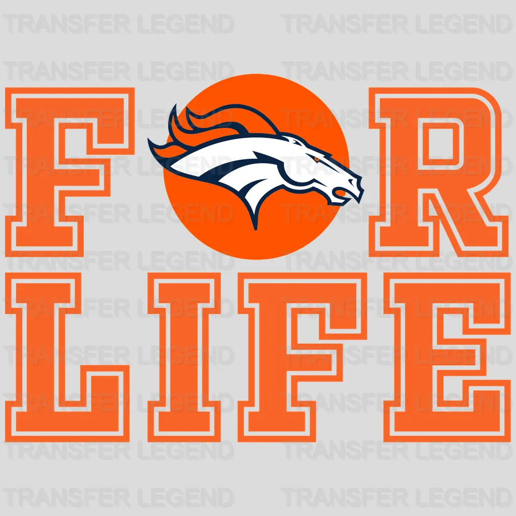 Denver Broncos Broncos Football Wordmark NFL Design - DTF Heat Transfer