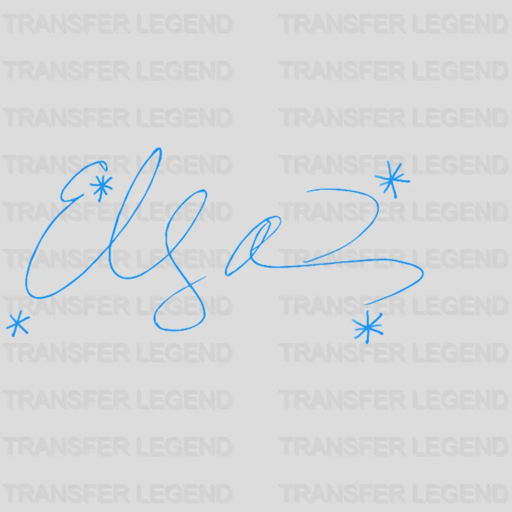 Character Elsa Design - DTF heat transfer - transferlegend