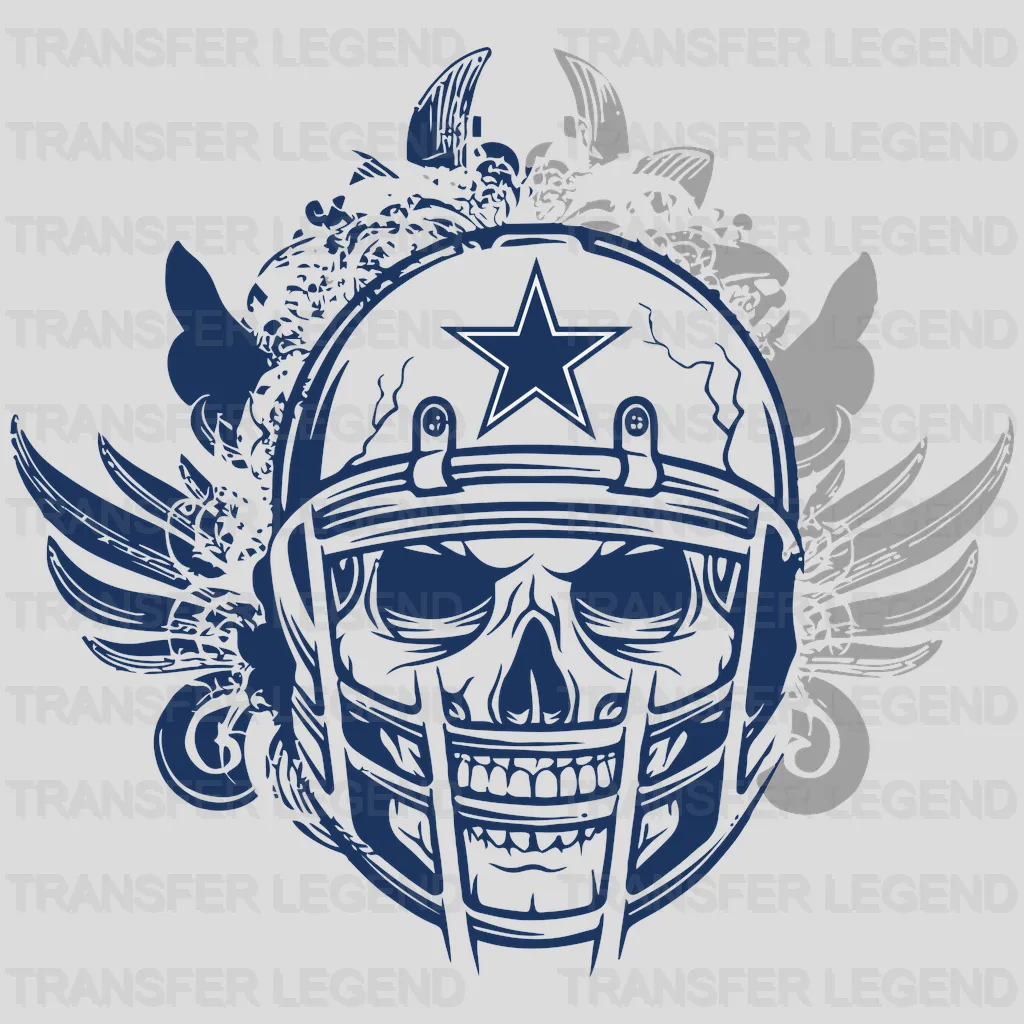 Dallas Cowboys Dripping Lips Emblem NFL Design - DTF Heat Transfer
