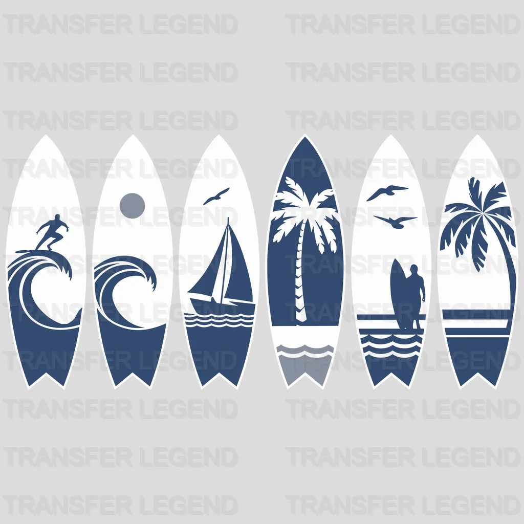 Surf Vibes Surfing Design - DTF Heat Transfers - transferlegend