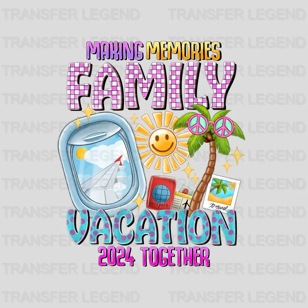 Memories Family Summer Design - DTF Heat Transfers - transferlegend