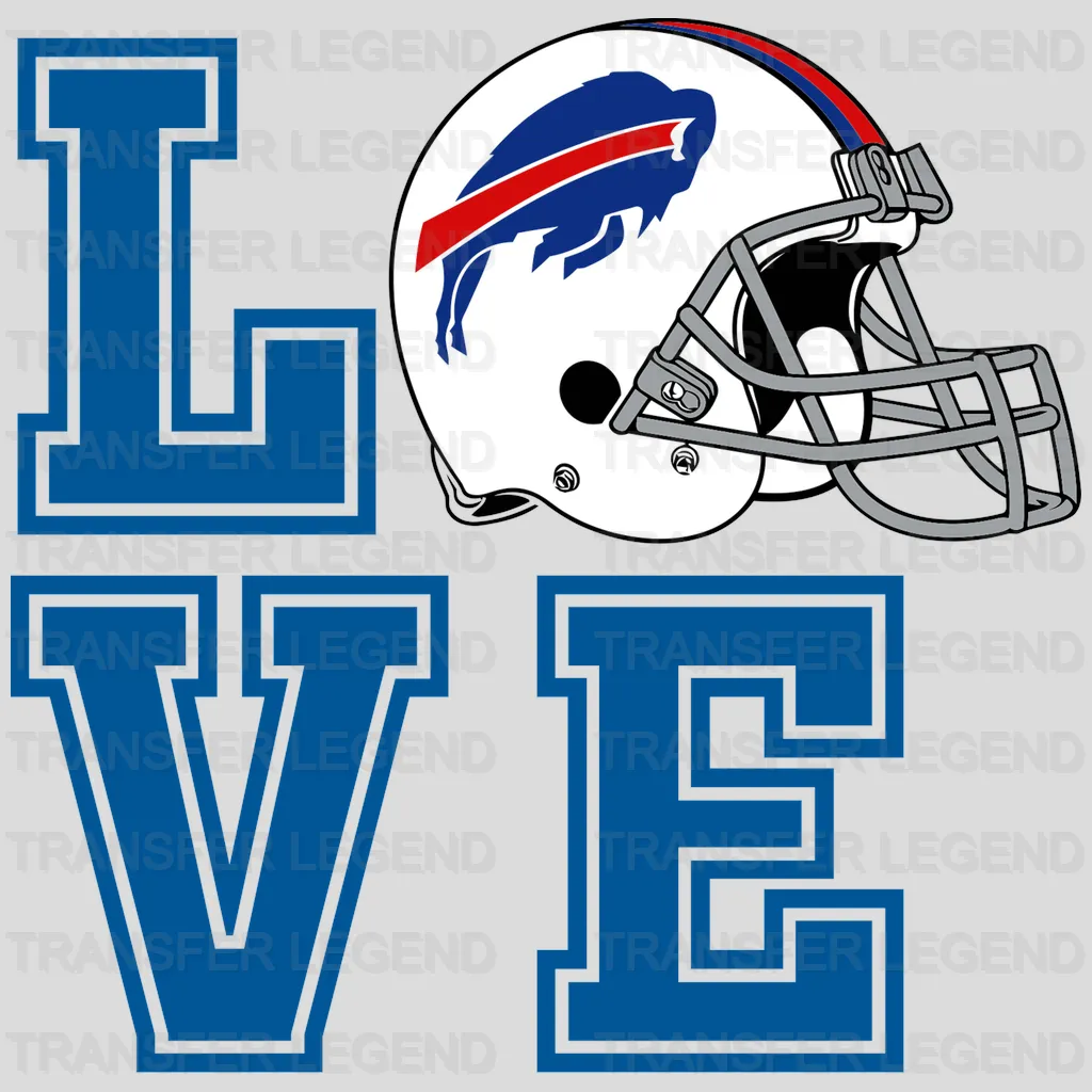 Buffalo Bills Football Icon Emblem NFL Design - DTF Heat Transfer