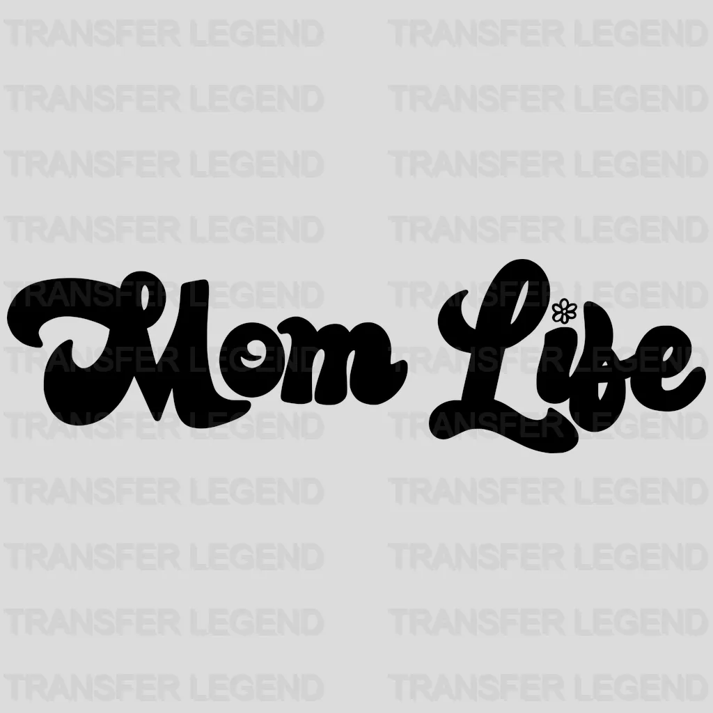 Retro Mom Life - Mothers Day - Mom Life - Be Kind Design - DTF heat transfer - transferlegend