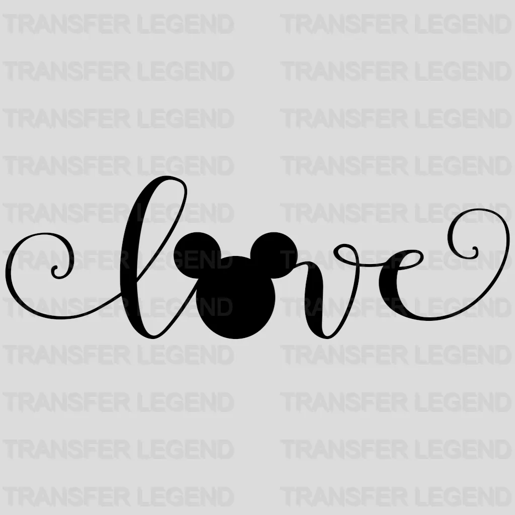 Mouse And Mi Love Design - DTF heat transfer - transferlegend
