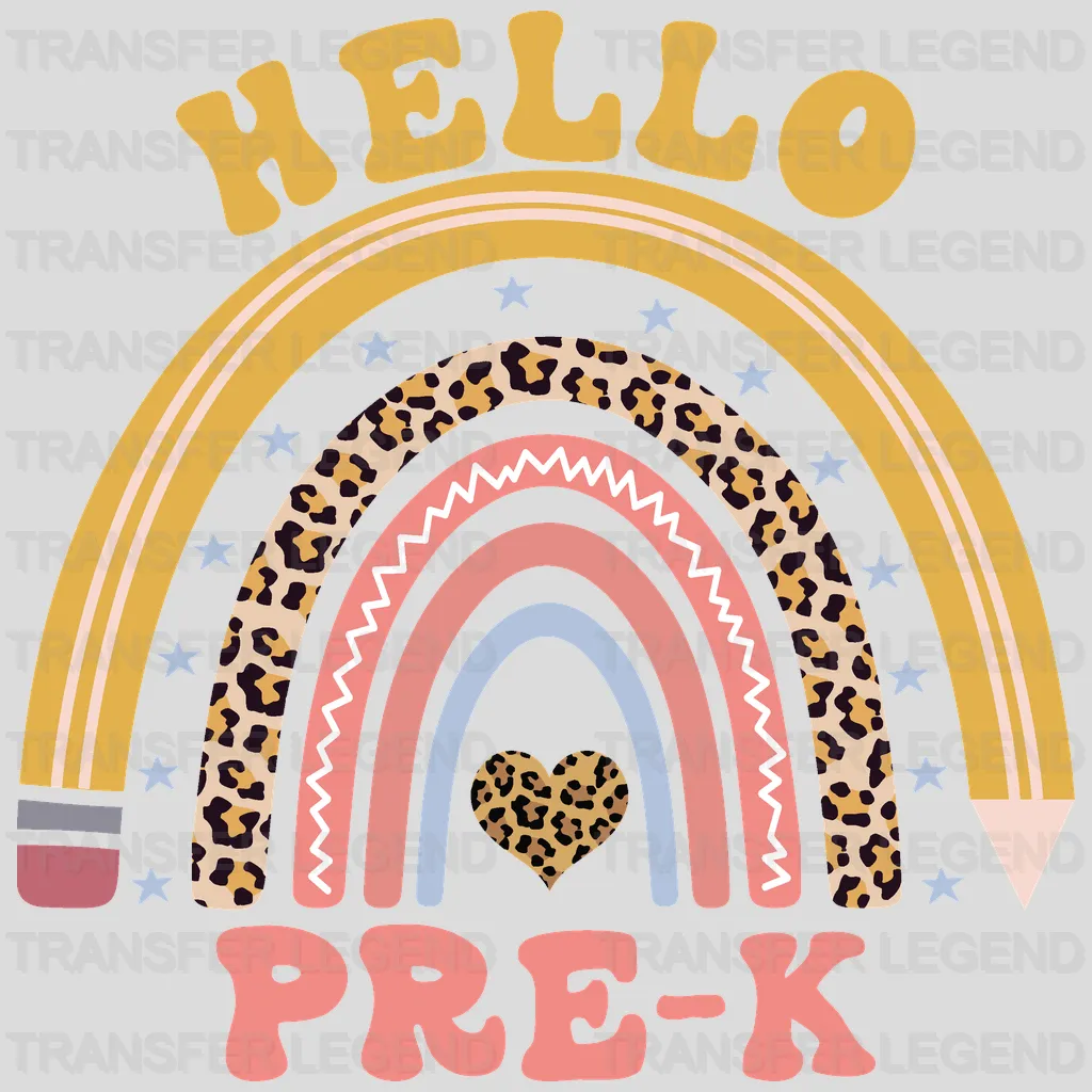 Hello Pre-K - Back To School DTF Transfer - transferlegend