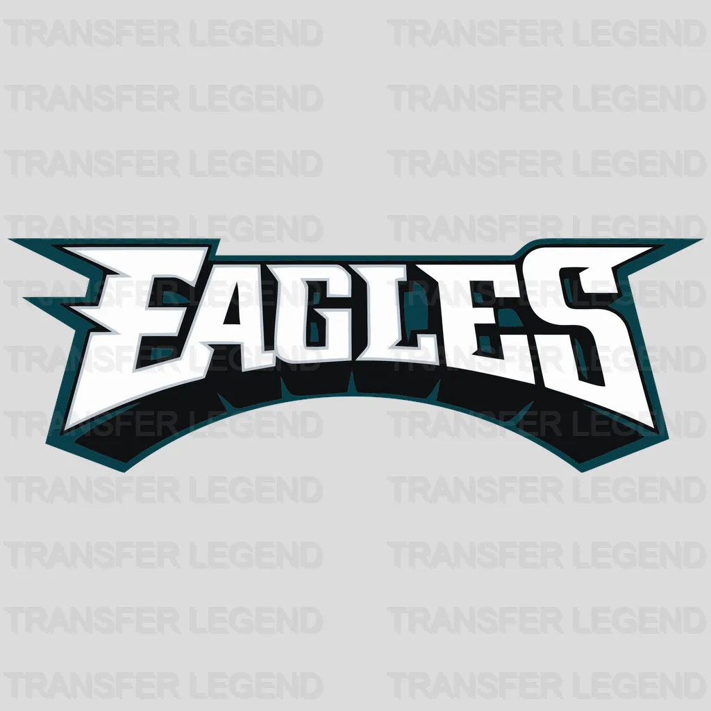 Philadelphia Eagles italic ‘Eagles’ wordmark, NFL design - DTF Heat Transfer