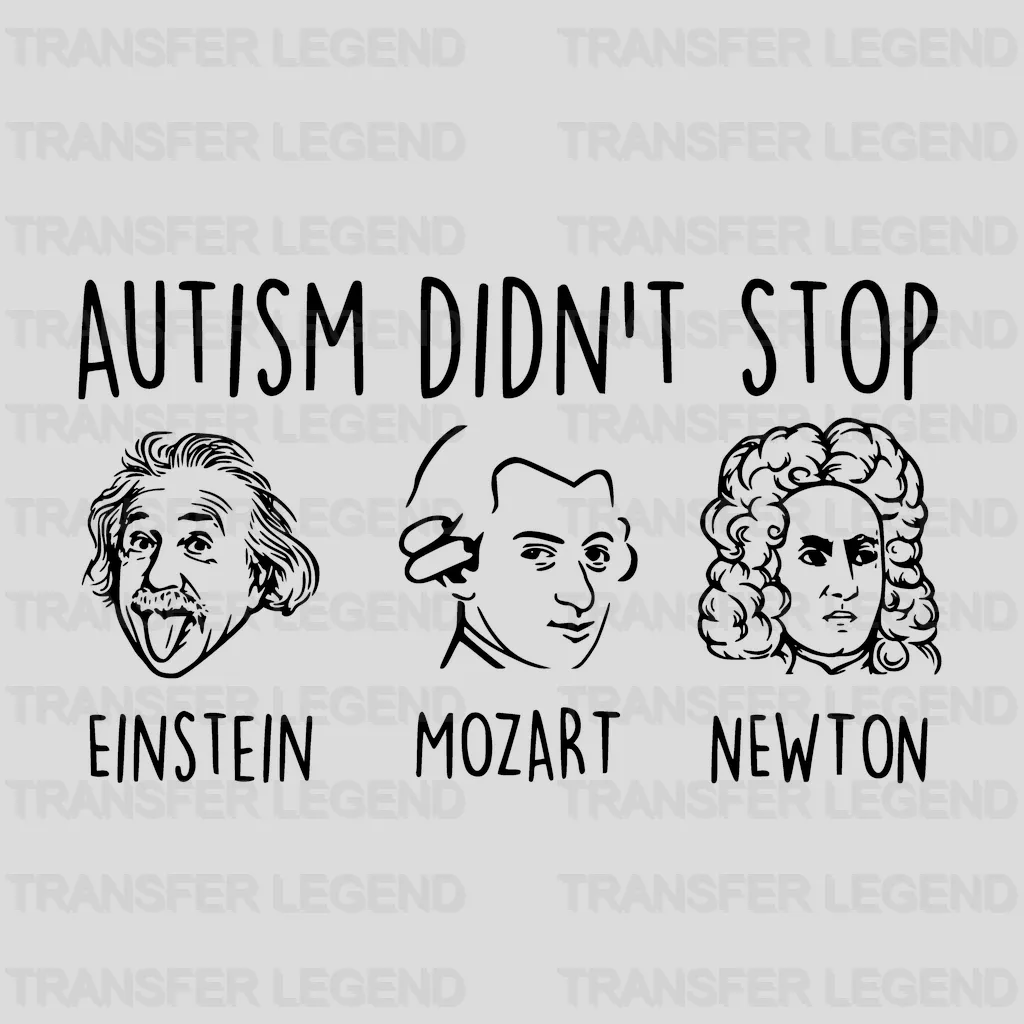 Autim Didn't Stop Autim Awareness Design - DTF heat transfer - transferlegend