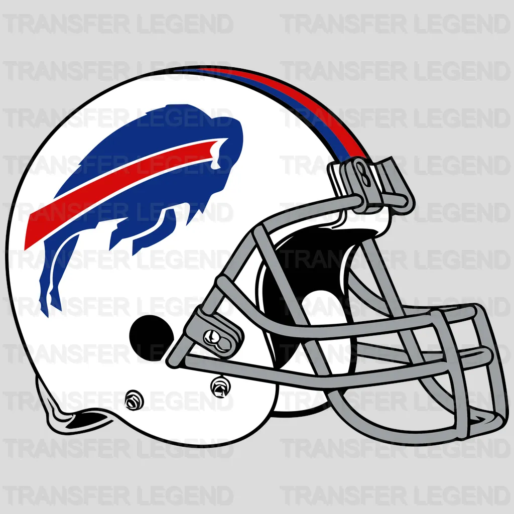 Buffalo Bills Side Profile Helmet NFL Design - DTF Heat Transfer