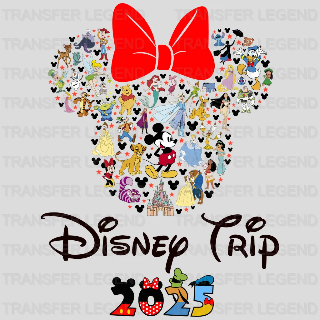 Mickey & Family 2025 Cartoon Designs - DTF Heat Transfer - transferlegend