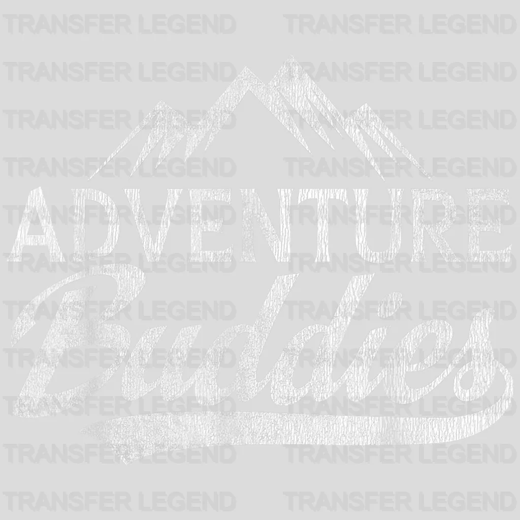 Hiking Mountains Adventure Buddies Couples Design - DTF heat transfer - transferlegend