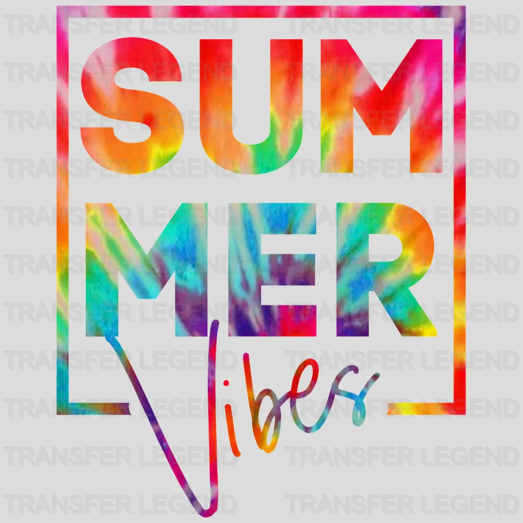 Summer Vibes - Trendy - Retro - Summer Vacation - Beach - DTF heat transfer - transferlegend