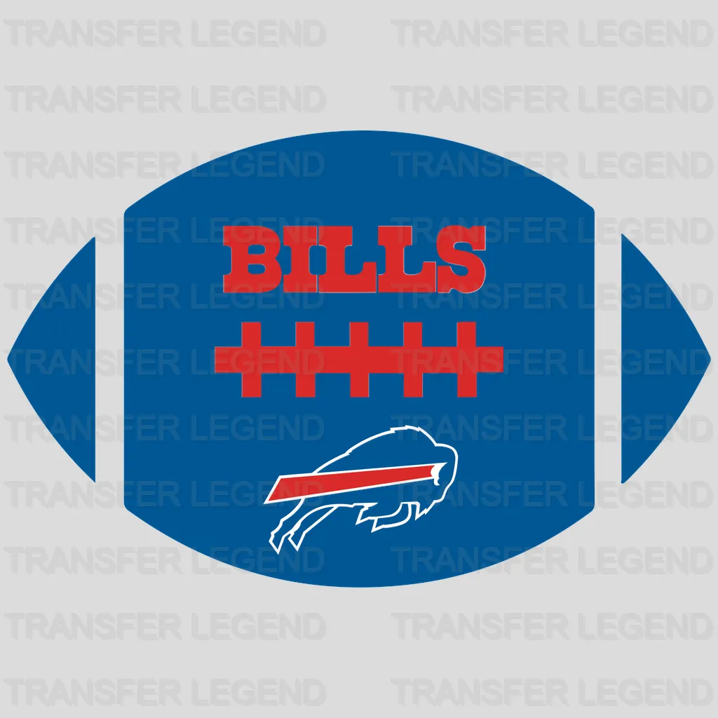 Buffalo Bills Football Icon Badge NFL Design - DTF Heat Transfer