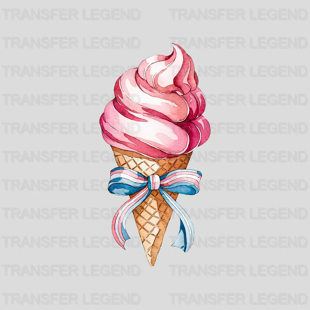 Ice Cream Vibes Summer Design - DTF Heat Transfers - transferlegend