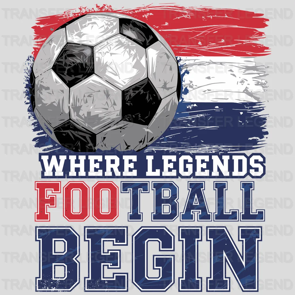 France Legends Soccer Design - DTF Heat Transfers - transferlegend