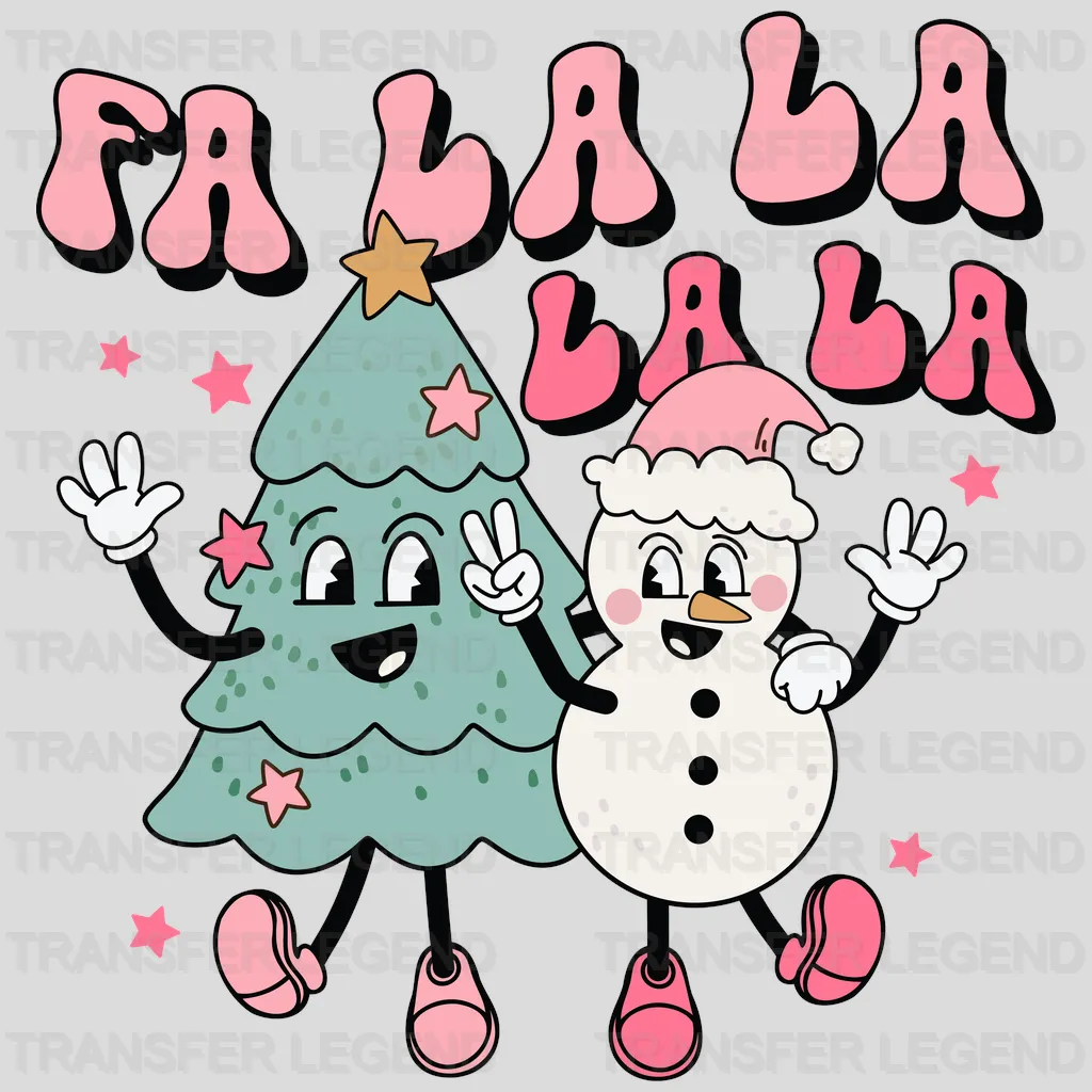 FA LA LA Christmas Design - DTF heat transfer - transferlegend