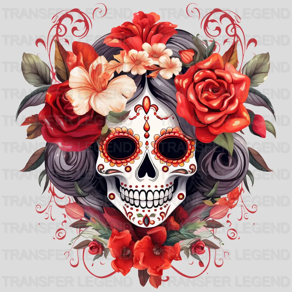 HALLOWEEN SKULL Design - DTF heat transfer - transferlegend