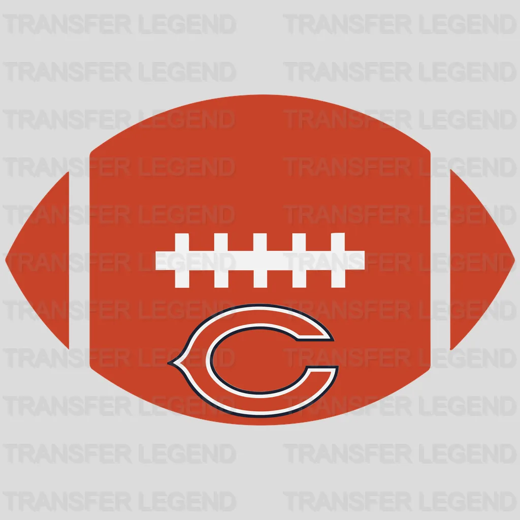 Chicago Bears Football Icon Emblem NFL Design - DTF Heat Transfer