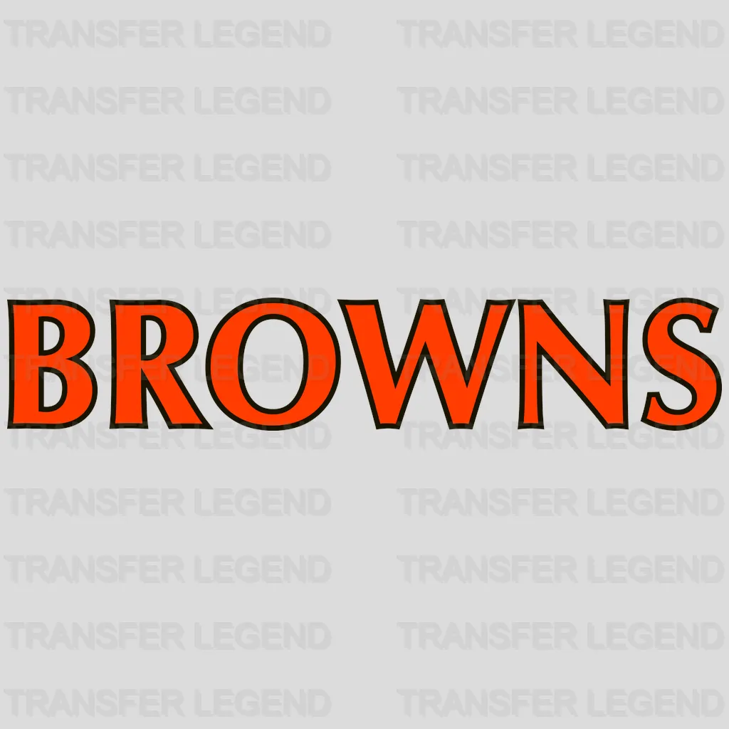 Cleveland Browns LOVE Helmet Wordmark NFL Design - DTF Heat Transfer
