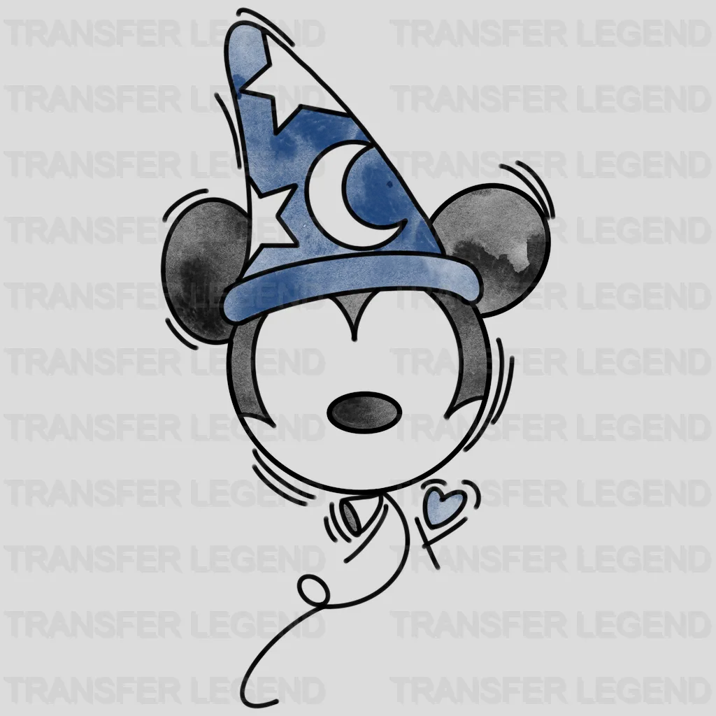 Sorcerer Mick And Mi Balloons Design - DTF heat transfer - transferlegend